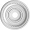 Ekena Millwork Cole PVC Ceiling Medallion (Fits Canopies up to 5 1/8"), Bright Coat Chrome, 19"OD x 3 1/2"ID x 1"P CMP19COBCR - alternate 5